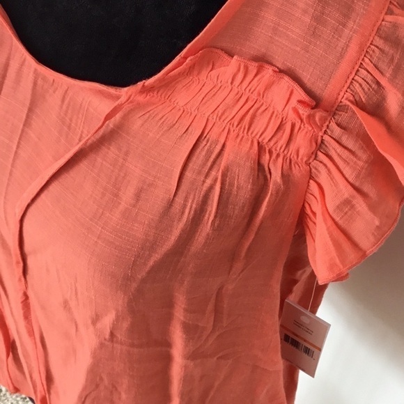 ☀️NWT☀️ Coral Colored Blouse, Size Small For Women - Picture 11 of 12